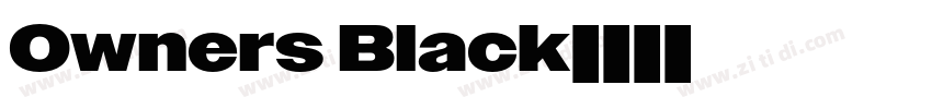 Owners Black字体转换